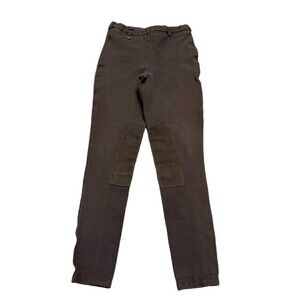 On course breeches pants brown 26 equestrian very small horse riding EU 38